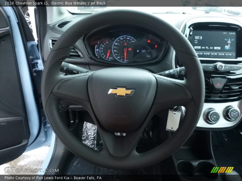 Electric Blue Metallic / Jet Black 2016 Chevrolet Spark LS