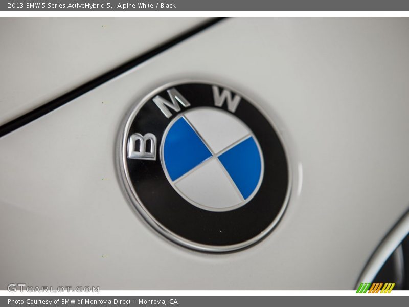 Alpine White / Black 2013 BMW 5 Series ActiveHybrid 5