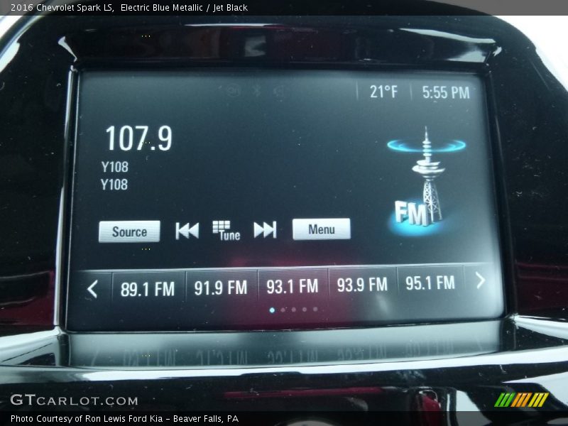 Electric Blue Metallic / Jet Black 2016 Chevrolet Spark LS