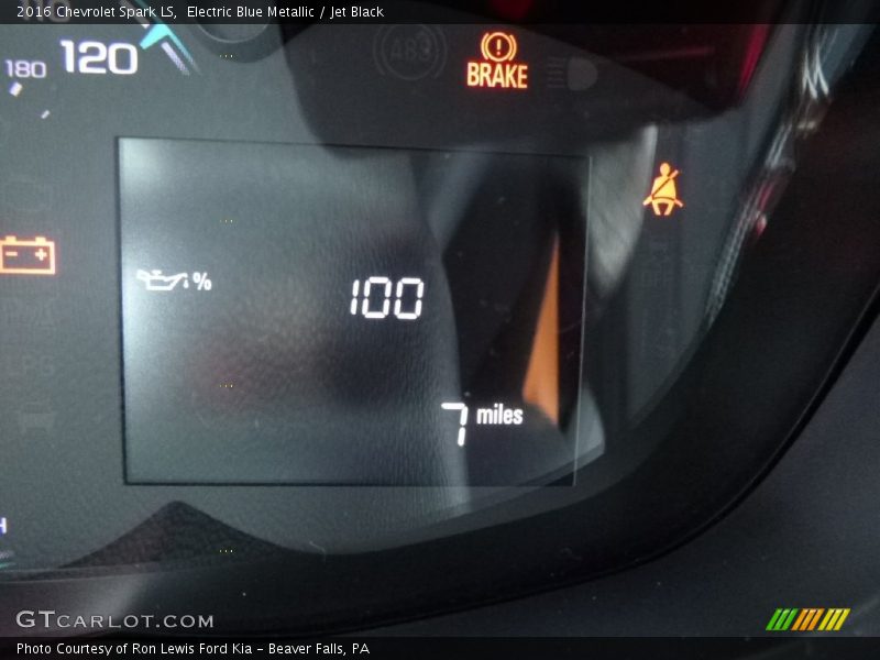 Electric Blue Metallic / Jet Black 2016 Chevrolet Spark LS