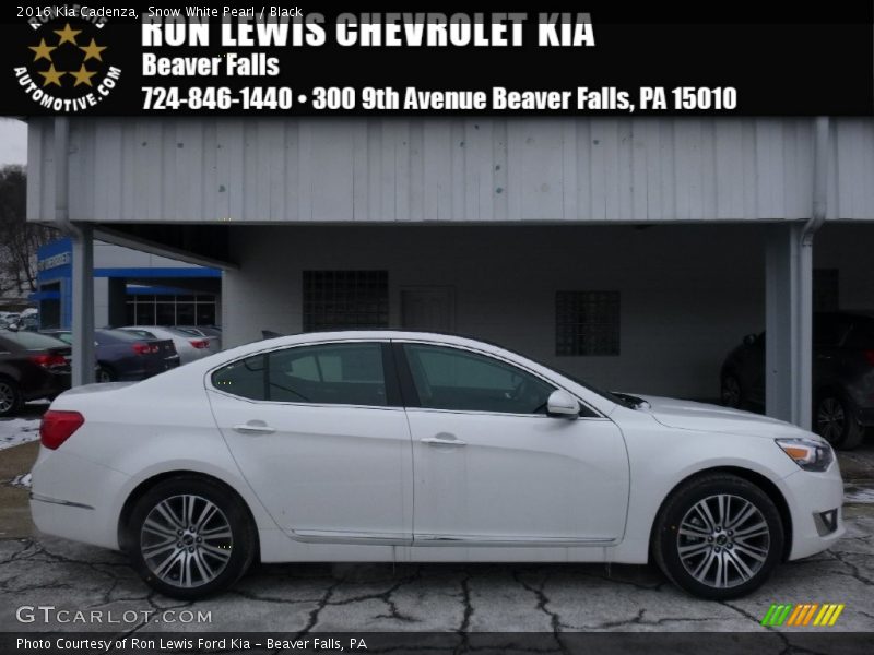 Snow White Pearl / Black 2016 Kia Cadenza