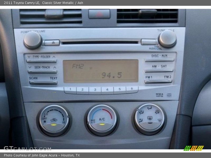 Classic Silver Metallic / Ash 2011 Toyota Camry LE