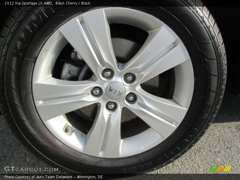 Black Cherry / Black 2012 Kia Sportage LX AWD