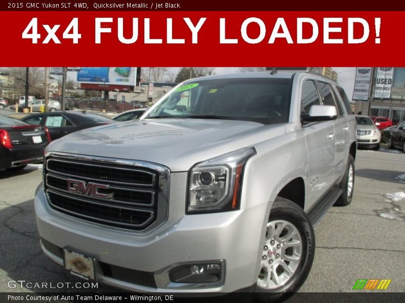 Quicksilver Metallic / Jet Black 2015 GMC Yukon SLT 4WD