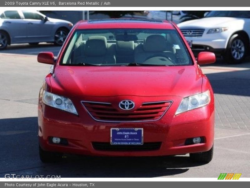 Barcelona Red Metallic / Ash 2009 Toyota Camry XLE V6