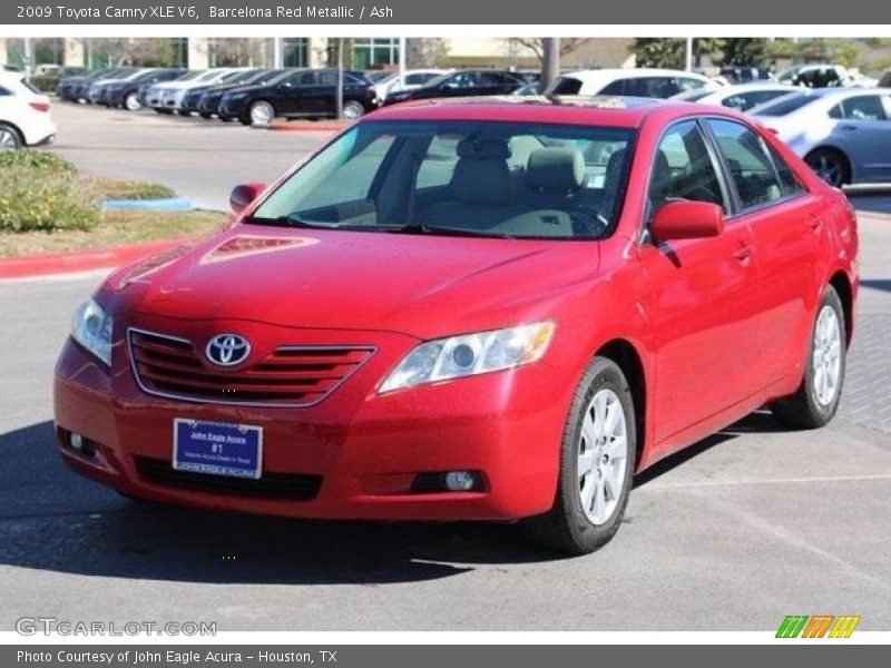 Barcelona Red Metallic / Ash 2009 Toyota Camry XLE V6