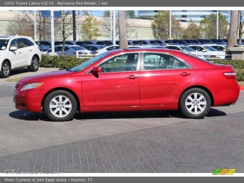 Barcelona Red Metallic / Ash 2009 Toyota Camry XLE V6