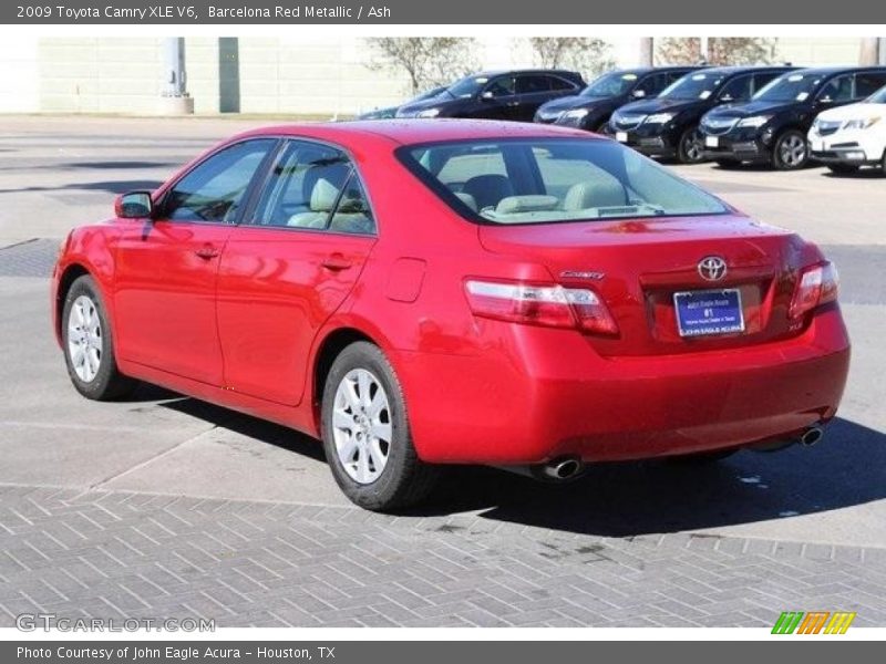 Barcelona Red Metallic / Ash 2009 Toyota Camry XLE V6