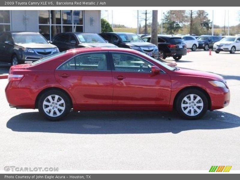 Barcelona Red Metallic / Ash 2009 Toyota Camry XLE V6