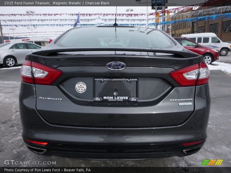 Magnetic Metallic / Charcoal Black 2015 Ford Fusion Titanium