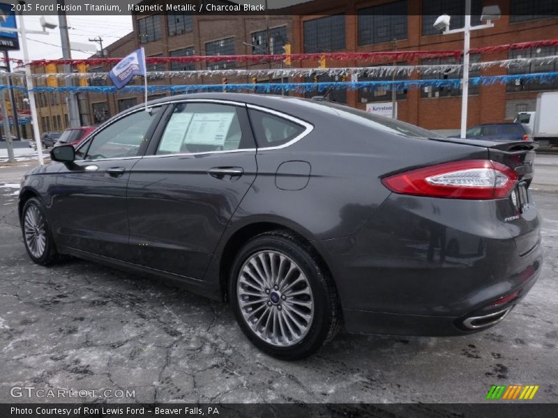 Magnetic Metallic / Charcoal Black 2015 Ford Fusion Titanium