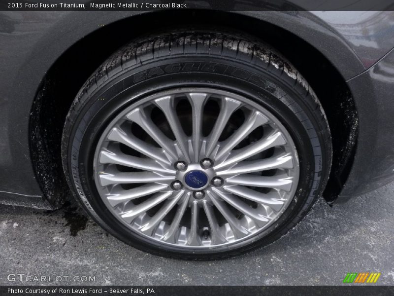 Magnetic Metallic / Charcoal Black 2015 Ford Fusion Titanium