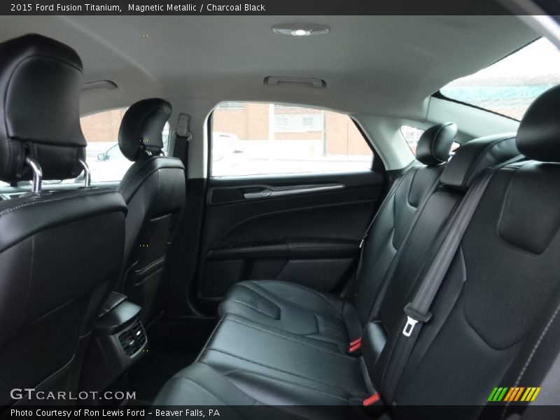 Magnetic Metallic / Charcoal Black 2015 Ford Fusion Titanium