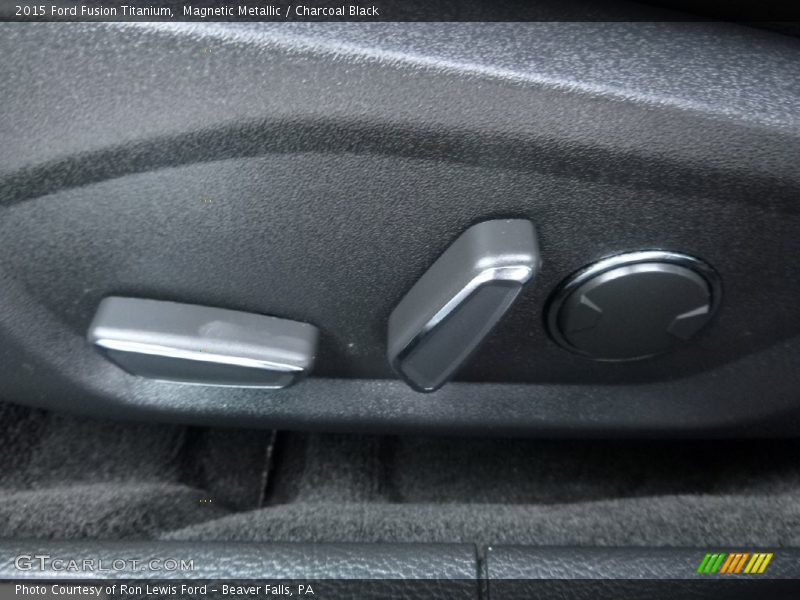 Magnetic Metallic / Charcoal Black 2015 Ford Fusion Titanium