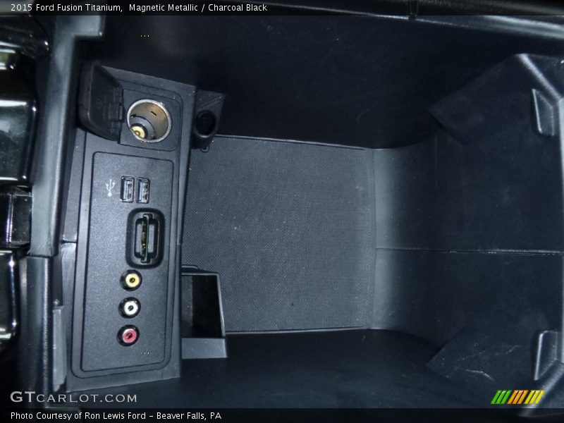 Magnetic Metallic / Charcoal Black 2015 Ford Fusion Titanium