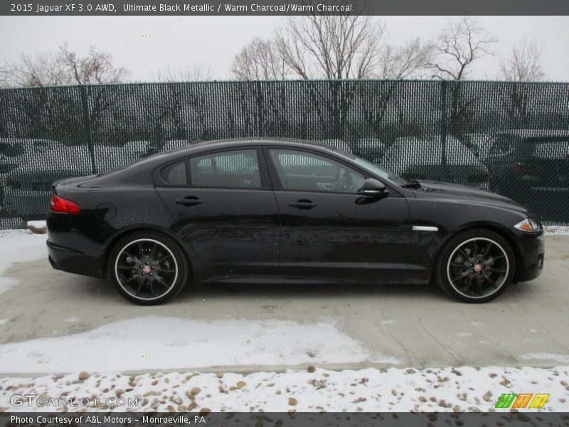Ultimate Black Metallic / Warm Charcoal/Warm Charcoal 2015 Jaguar XF 3.0 AWD
