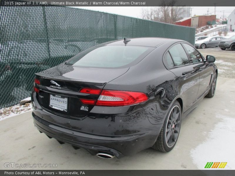 Ultimate Black Metallic / Warm Charcoal/Warm Charcoal 2015 Jaguar XF 3.0 AWD