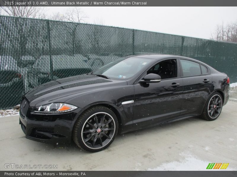 Ultimate Black Metallic / Warm Charcoal/Warm Charcoal 2015 Jaguar XF 3.0 AWD