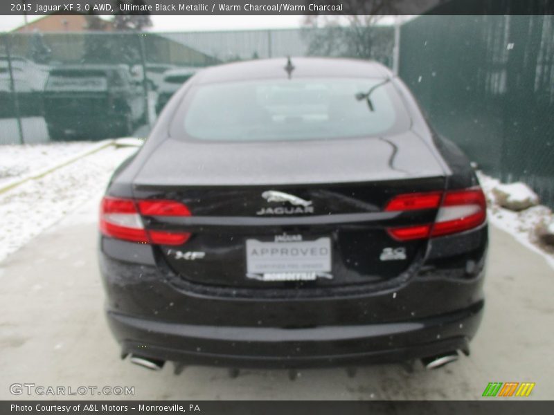 Ultimate Black Metallic / Warm Charcoal/Warm Charcoal 2015 Jaguar XF 3.0 AWD