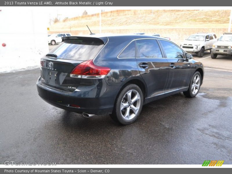 Attitude Black Metallic / Light Gray 2013 Toyota Venza LE AWD