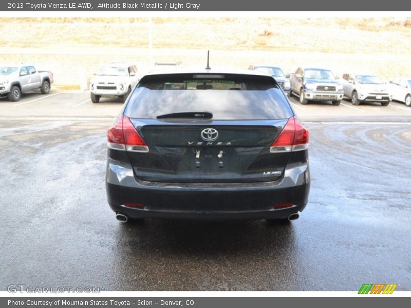 Attitude Black Metallic / Light Gray 2013 Toyota Venza LE AWD