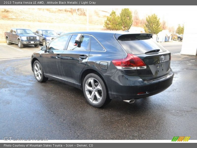Attitude Black Metallic / Light Gray 2013 Toyota Venza LE AWD