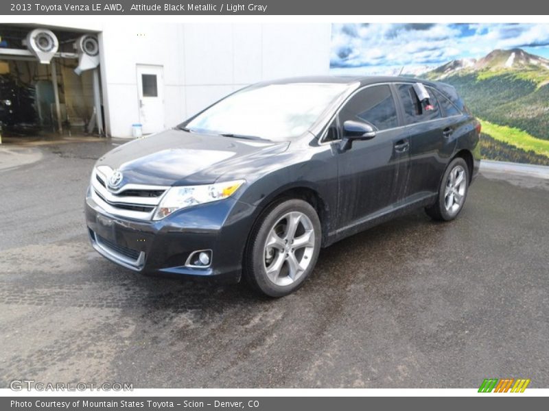 Attitude Black Metallic / Light Gray 2013 Toyota Venza LE AWD