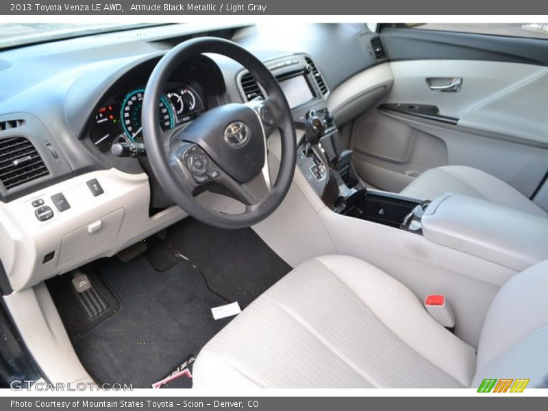Attitude Black Metallic / Light Gray 2013 Toyota Venza LE AWD