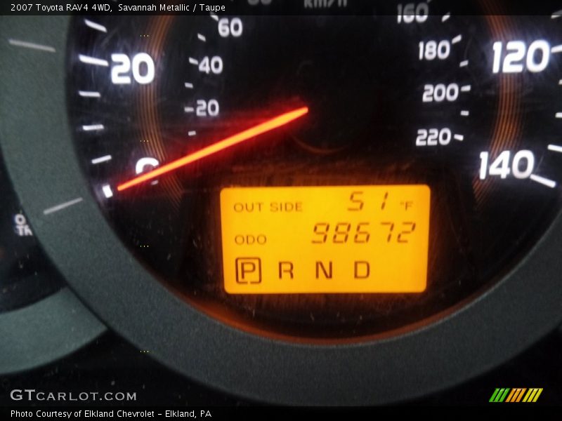 Savannah Metallic / Taupe 2007 Toyota RAV4 4WD