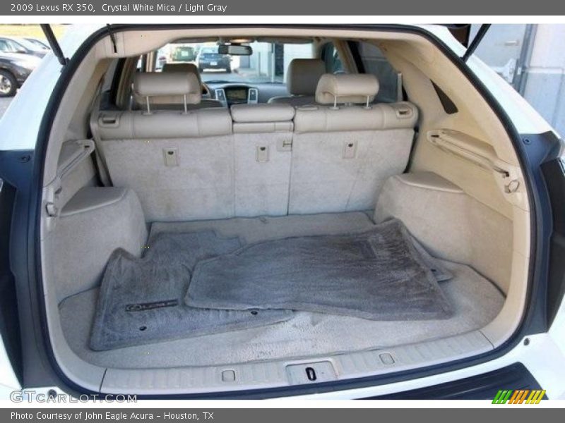 Crystal White Mica / Light Gray 2009 Lexus RX 350