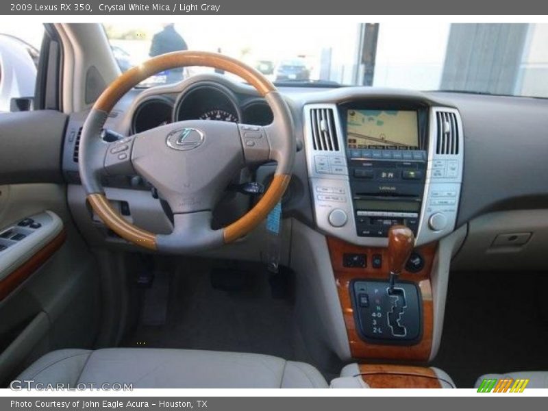 Crystal White Mica / Light Gray 2009 Lexus RX 350