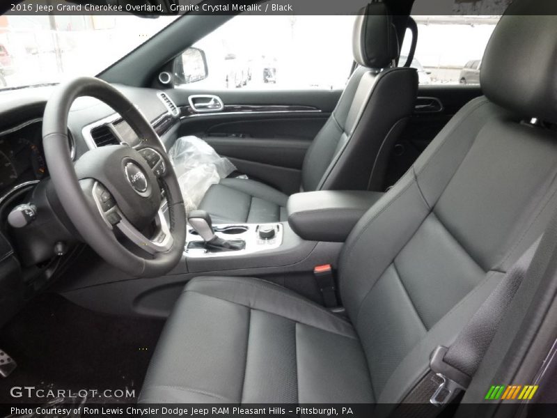 Granite Crystal Metallic / Black 2016 Jeep Grand Cherokee Overland