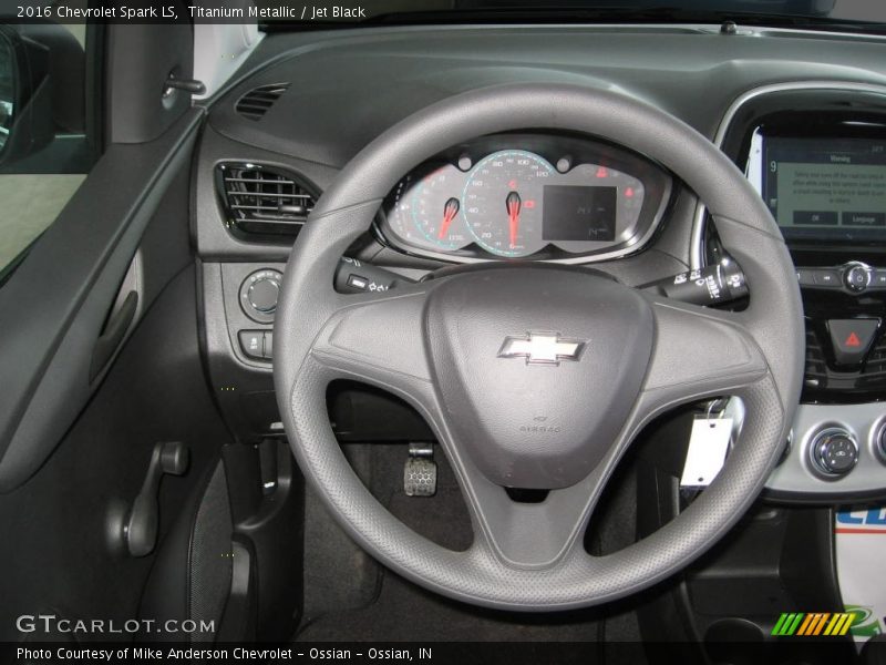 Titanium Metallic / Jet Black 2016 Chevrolet Spark LS