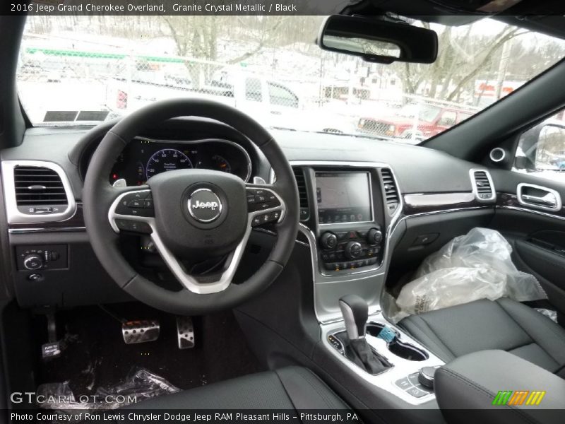Granite Crystal Metallic / Black 2016 Jeep Grand Cherokee Overland