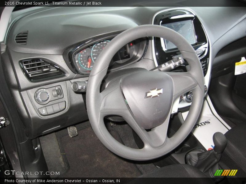 Titanium Metallic / Jet Black 2016 Chevrolet Spark LS