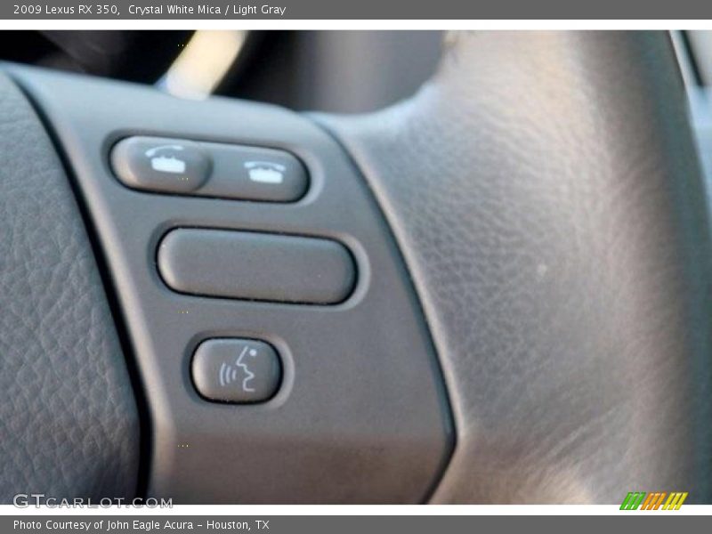Crystal White Mica / Light Gray 2009 Lexus RX 350