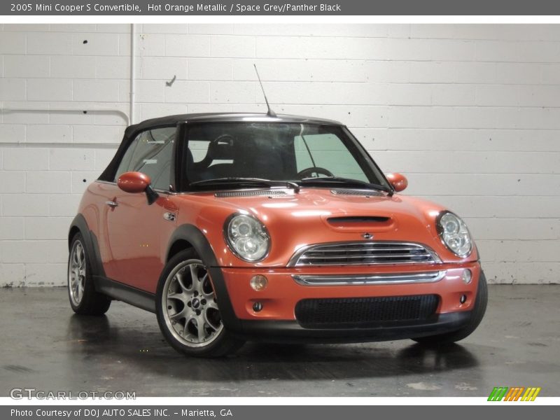 Hot Orange Metallic / Space Grey/Panther Black 2005 Mini Cooper S Convertible