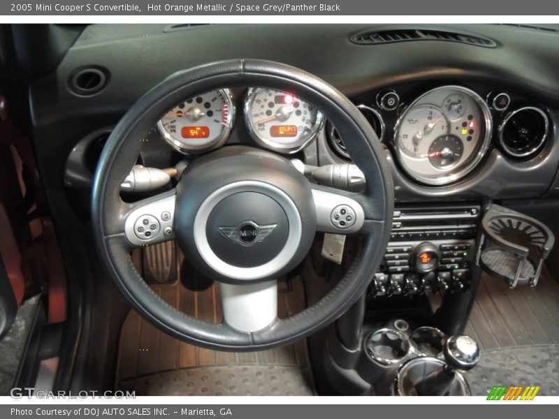 Hot Orange Metallic / Space Grey/Panther Black 2005 Mini Cooper S Convertible