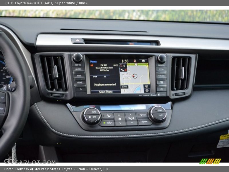 Super White / Black 2016 Toyota RAV4 XLE AWD