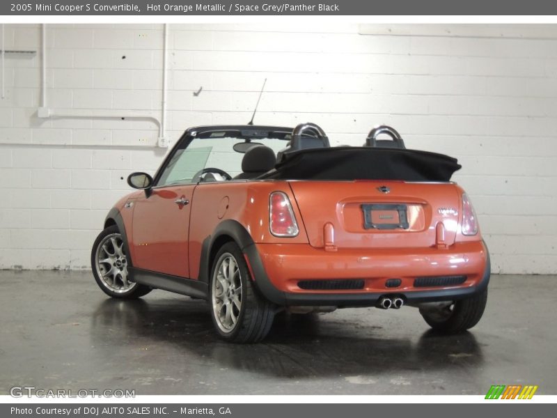 Hot Orange Metallic / Space Grey/Panther Black 2005 Mini Cooper S Convertible