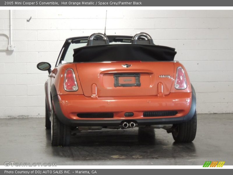 Hot Orange Metallic / Space Grey/Panther Black 2005 Mini Cooper S Convertible