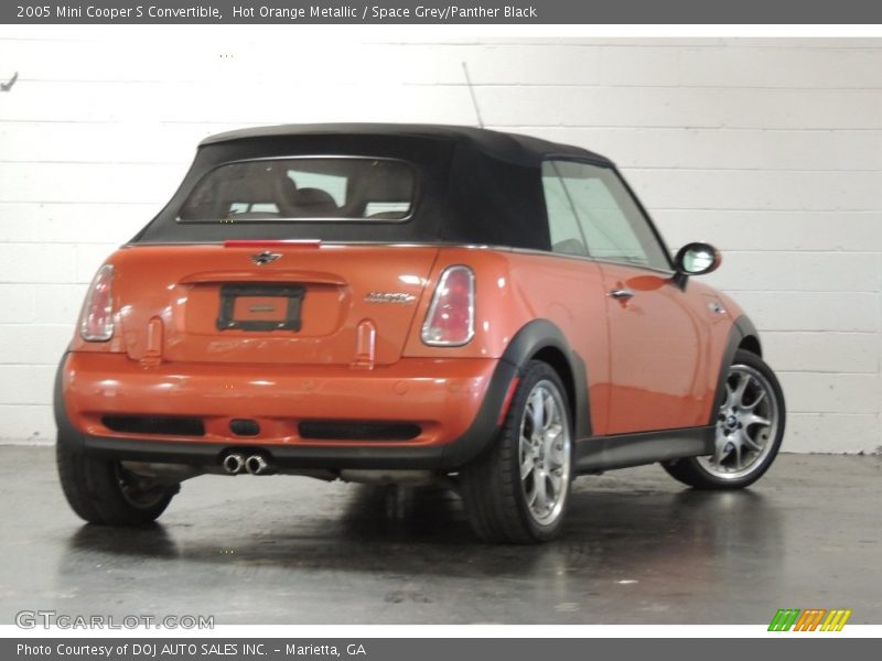 Hot Orange Metallic / Space Grey/Panther Black 2005 Mini Cooper S Convertible