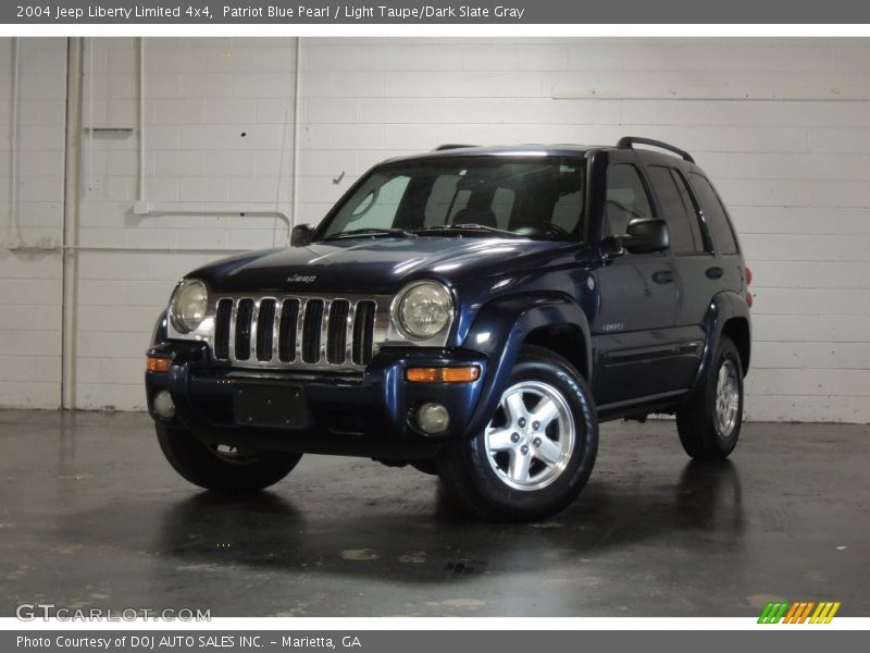 Patriot Blue Pearl / Light Taupe/Dark Slate Gray 2004 Jeep Liberty Limited 4x4
