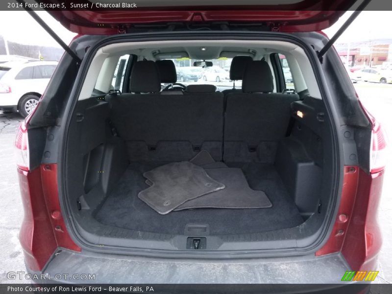 Sunset / Charcoal Black 2014 Ford Escape S