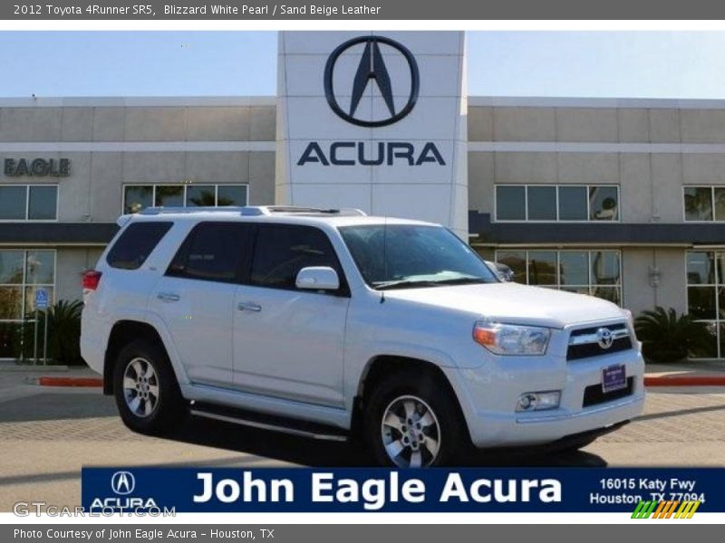 Blizzard White Pearl / Sand Beige Leather 2012 Toyota 4Runner SR5