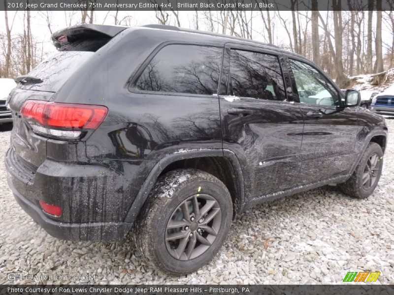 Brilliant Black Crystal Pearl / Black 2016 Jeep Grand Cherokee 75th Anniversary Edition 4x4