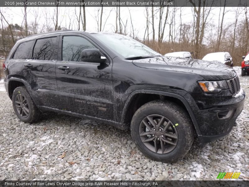 Brilliant Black Crystal Pearl / Black 2016 Jeep Grand Cherokee 75th Anniversary Edition 4x4