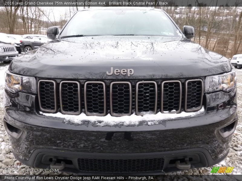 Brilliant Black Crystal Pearl / Black 2016 Jeep Grand Cherokee 75th Anniversary Edition 4x4