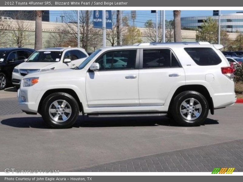 Blizzard White Pearl / Sand Beige Leather 2012 Toyota 4Runner SR5