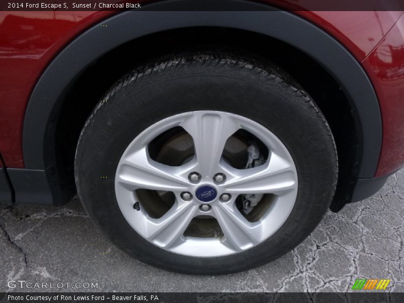 Sunset / Charcoal Black 2014 Ford Escape S